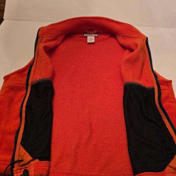Orange Fleece Vest Zipper closure Alpine Tek Women's size L - Picture 7 of 8
